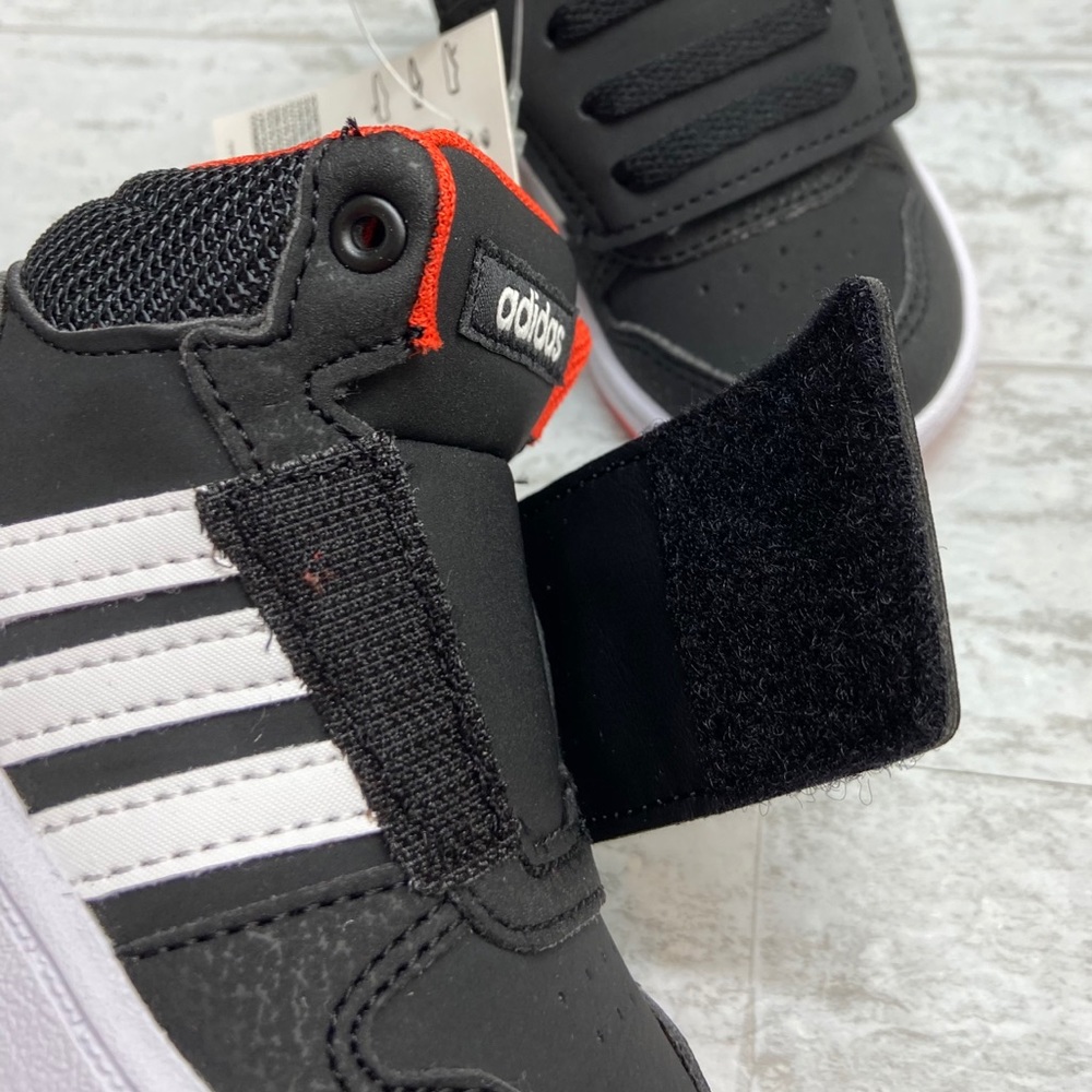 Adidas Hoops Mid 2.0 Toddler Velcro Sneakers - Picture 9 of 13
